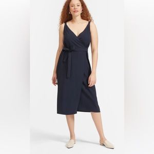 Everlane go weave tank wrap dress, size 4